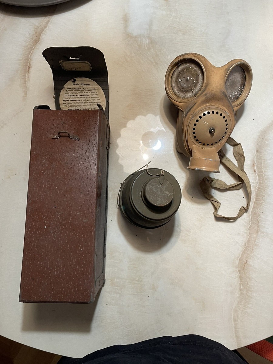 Original WW2 Gas Mask 1938 Gaz Masque 2 guerre mondiale | eBay UK