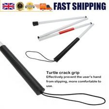 4-Sections Aluminum Alloy Folding Cane Portable Walking Stick For The Blind UK