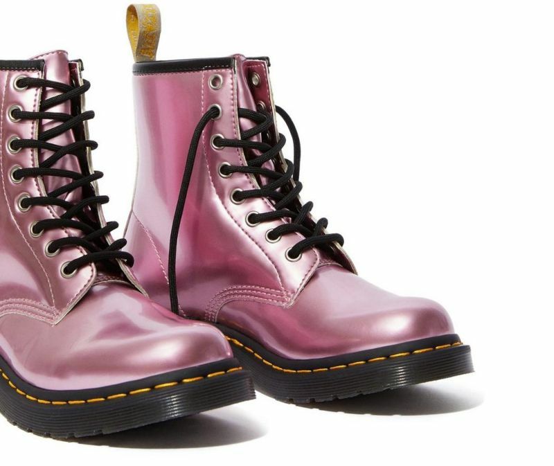 Dr Martens 8 Hole 1460 Vegan Pink Metallic 25279650 Classic Doc image 4