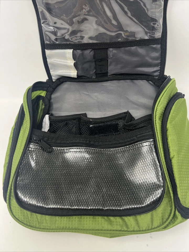Eddie Bauer Travel Bag Lime Green Lots of Pockets Great Carry On Versatile - Image 3 of 4