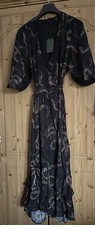 Image of BNWT AllSaints Delana Tempest Dress Wrap Long Size 8 (XS) RRP £199