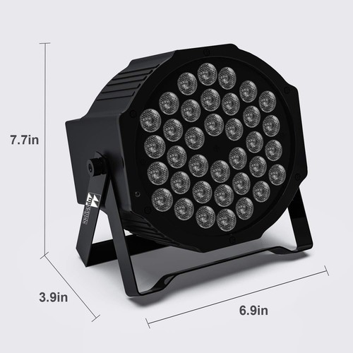 Missyee 36 RGB LED DJ Stage Uplight -DMX Control Sound Activated -8 Pack - Picture 4 of 9