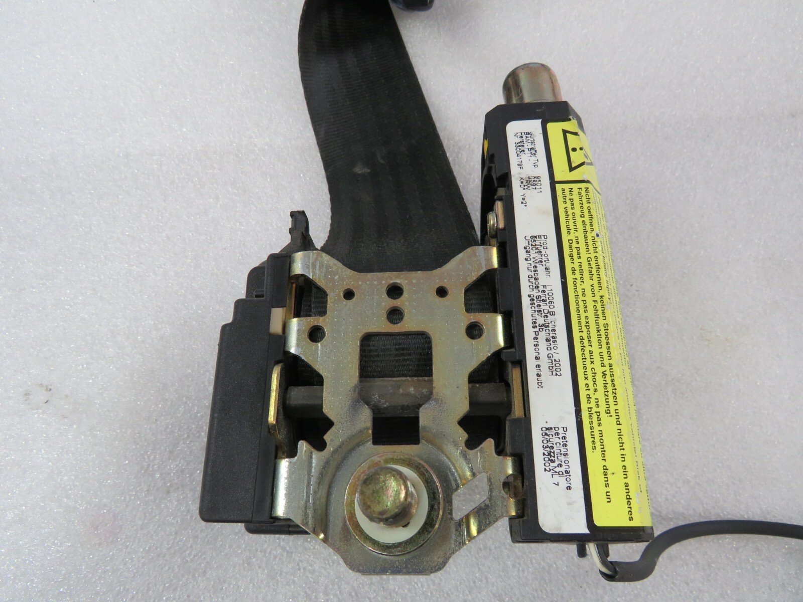 Ferrari 360, Spider, LH, Left, Front Seat Belt, Used, P/N 66156700