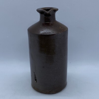 Vintage Stoneware Ink Bottle Lovatt & lovatt Notts Langley Mill Pouring Spout