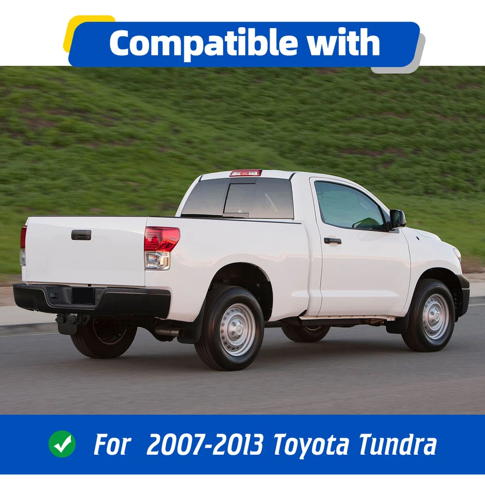 For 2007-2013 Toyota Tundra Rear Bumper w/ Sensor Holes & LED Lights & D-Rings Foto 2 de 4