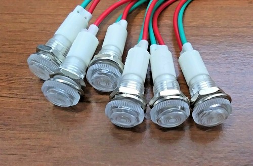 6 BBT Waterproof 12 volt White LED Low-Profile RV Indicator Lights - Imagen 2 de 7