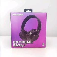 MAGNAVOX Foldable Extreme Bass Headphones - Black MHP5031m-Black New in Box