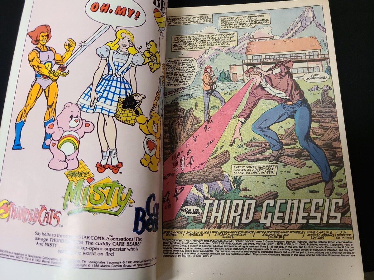 COMICS・NEWS 100枚　1986～2003　special price Uncanny X-Men # 201 1st appearance of Cable as baby Nathan Summers