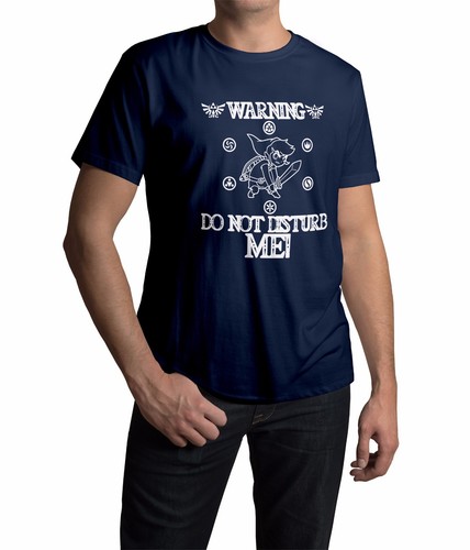 Warning Do Not Disturb Me Unisex T-Shirt Custom Gift Tee Shirt Play Game Zelda - Picture 6 of 41