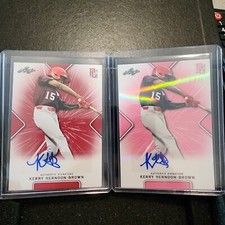 2021 KERRY HERNDON BROWN LEAF PERFECT GAME AUTO Card PARALLEL ROOKIES 1/1 & 4/5