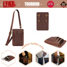 Tourbon Leather Garden Florist Tools Organizer Belt Carry Bag Pouch Pocket Pack
