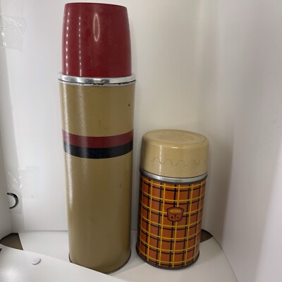Vintage Thermos Bottles 5254 And B34QA