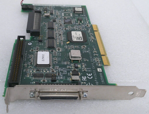 ADAPTEC DELL SCSI CARD 19160/2910N, 1925606-01, 02J902 W/ 68 PIN SCSI CABLE - Picture 4 of 9