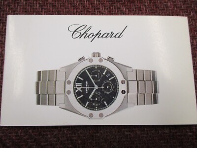CHOPARD St. Moritz Watch and Chronograph Models Information & Instructions Book
