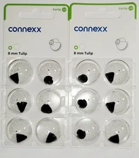 2 Pack Connexx (Eartip 3.0 8mm Tulip) Dome Fits Signia Rexton Widex Miracle USA