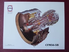 1998 DOCUMENT SNECMA GE CFMI CFM56-5B AIRCRAFT ENGINE CUTAWAY