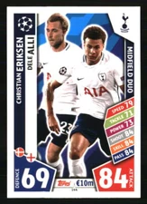 Christian Eriksen / Dele Alli 2017-18 Topps Match Attax UEFA #144 SOCCER Card