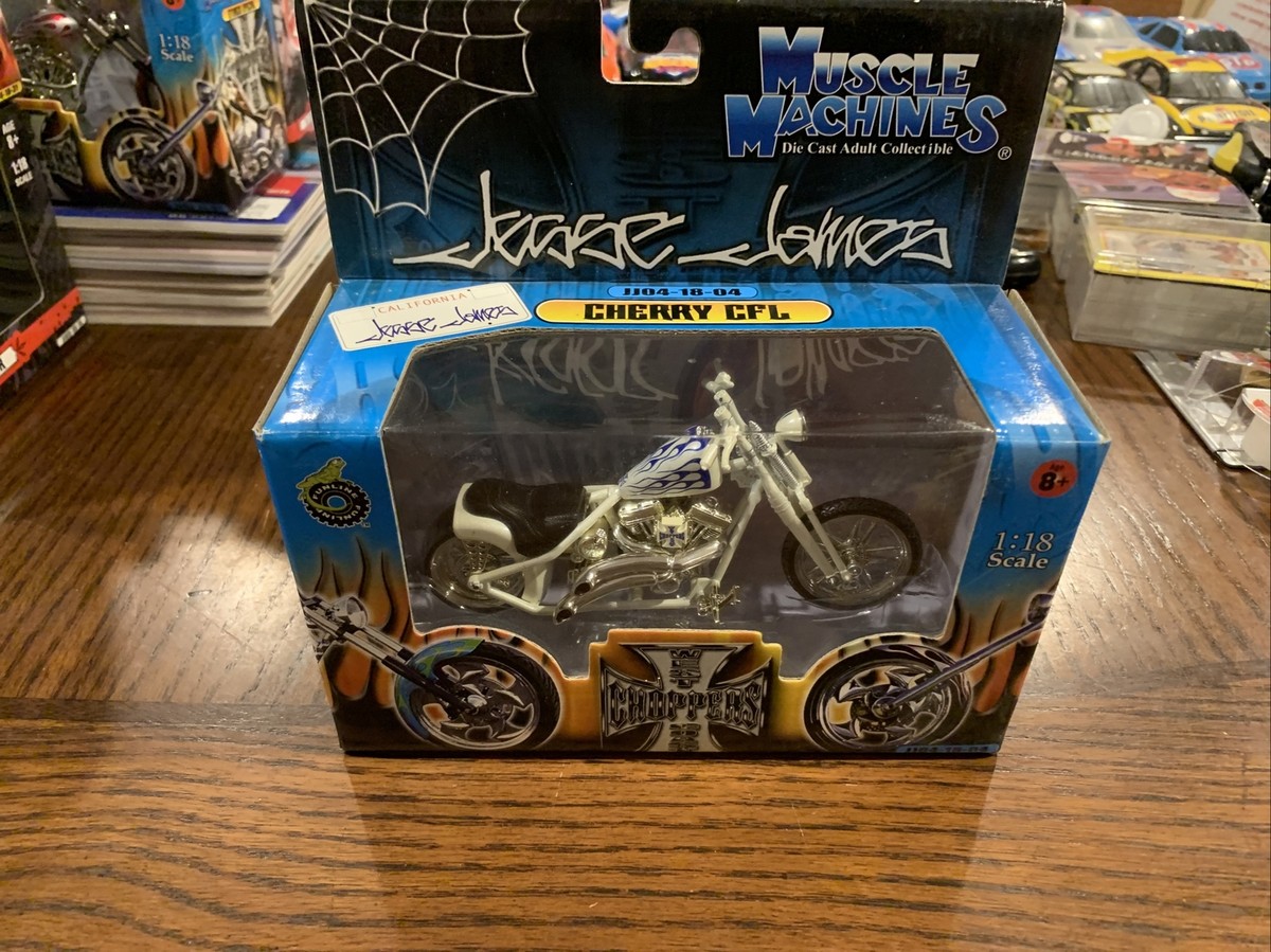 WEST COAST CHOPPERS JESSE JAMES CHERRY CFL 1/18 1:18 BIKE White