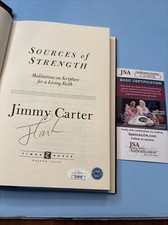Signed 1st Edition Sources of Strength Jimmy Carter Hologram  JSA