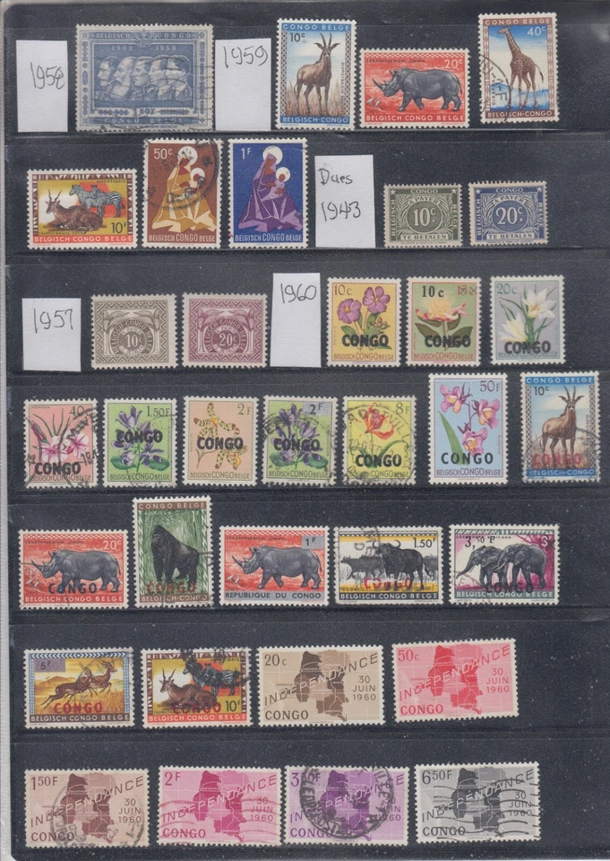 Congo, República Democrática 1923-2002 una colección como nueva y usada. Foto 2 de 4