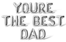 YOURE THE BEST DAD Letter Balloon Banner - Father's Day Party Supply Decorations