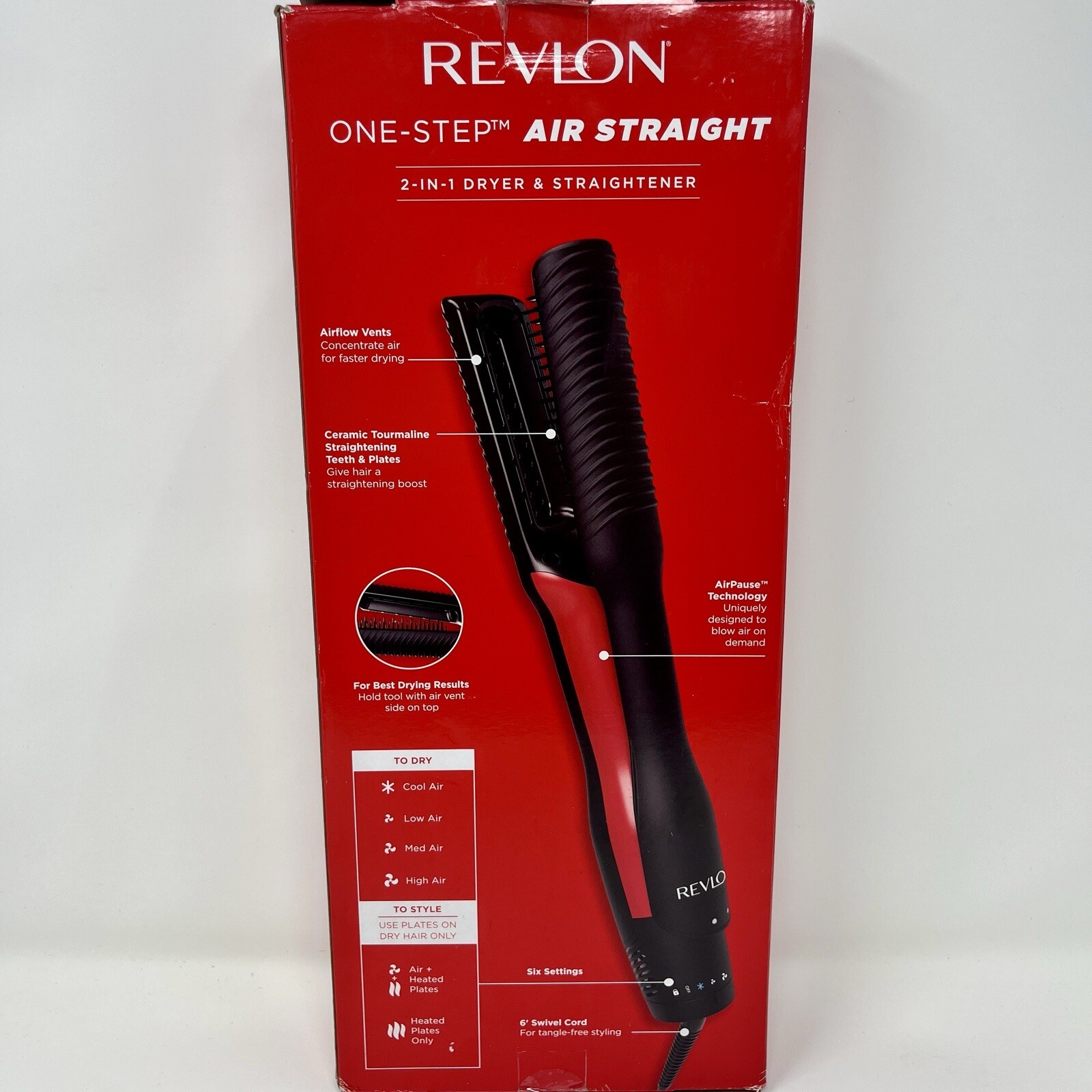 Straightener Revlon Hair Dryer Brush In Hair Straightener Revlon