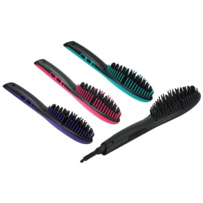 SUTRA IONIC HEAT Styling BRUSH 2.0 No silicone tips to fall off/snag hair Purple