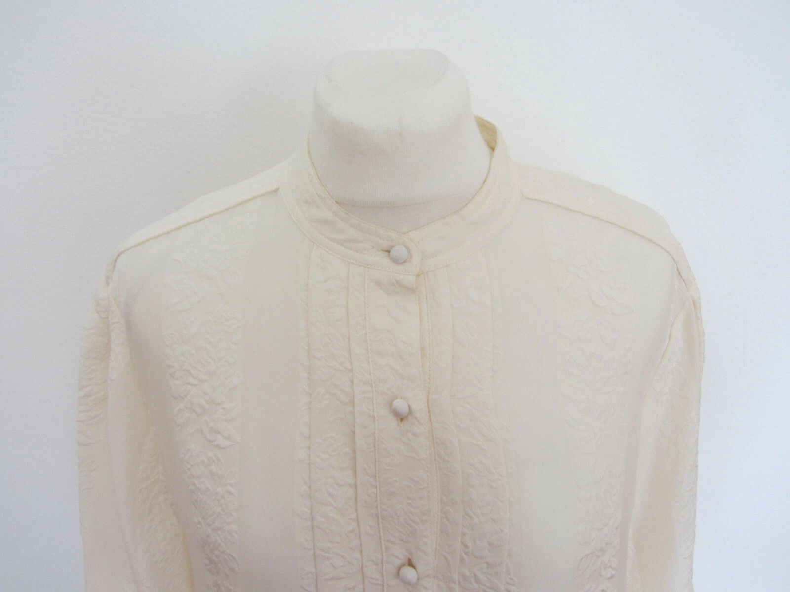 elegante camicetta di Tory Burch taglia 6 (taglia tedesca 38 40) beige 100% seta