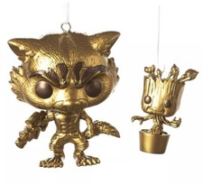 FUNKO POP 2023 CHASE LIMITED EDITION ROCKET GROOT ORNAMENT SET WALMART MARVEL G1