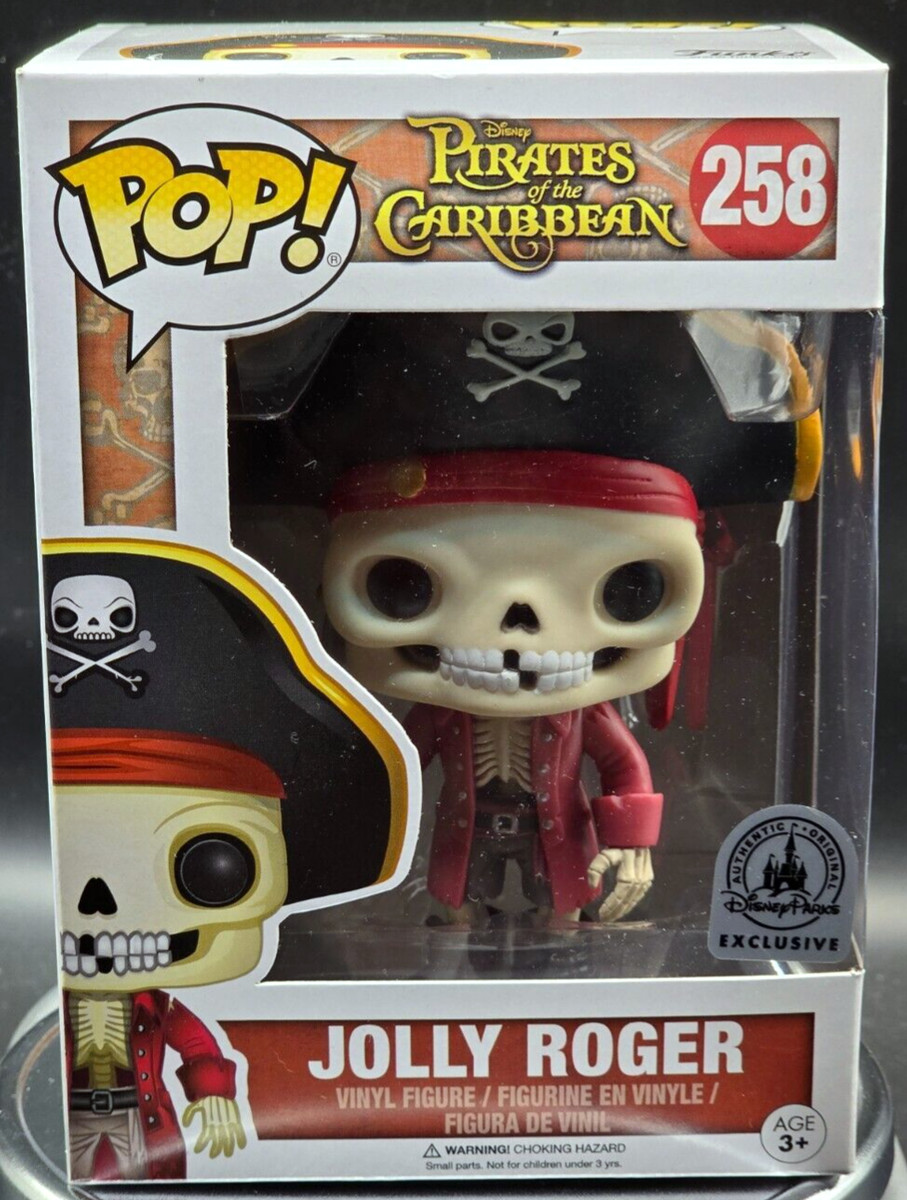 Funko Pop! Jolly Roger #258 Pirates Caribbean Disney Park Exclusive W/ Protector