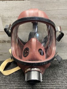 Used Isi Adjustable Gas Mask Maroon 071.