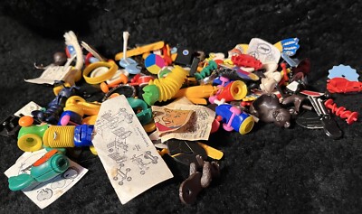 Vintage Lot 90's Kinder Egg Surprise Toy Figures Animals Games Mixed Parts