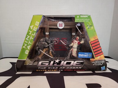 Snake Eyes vs Storm Shadow Walmart ROC Rise of G.I. JOE COBRA 25th Rise Of NEW