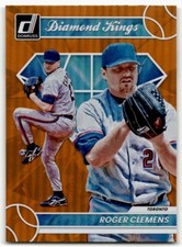 2023 Donruss Diamond Kings Orange Holo Roger Clemens #21 Toronto Blue Jays