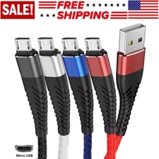 Heavy Duty Micro USB Fast Charger Data Cable Cord For Samsung LOT Android HTC LG