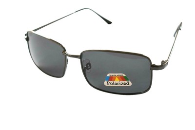  Polarisierte Sonnenbrille stilvolle klassische Retro-Metallgestell Unisex graue Gläser 1022