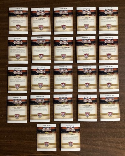 (90) 2012 Panini Americana Heroes & Legends USA Damenfußball 1 Set + Extras - Bild 5 von 5
