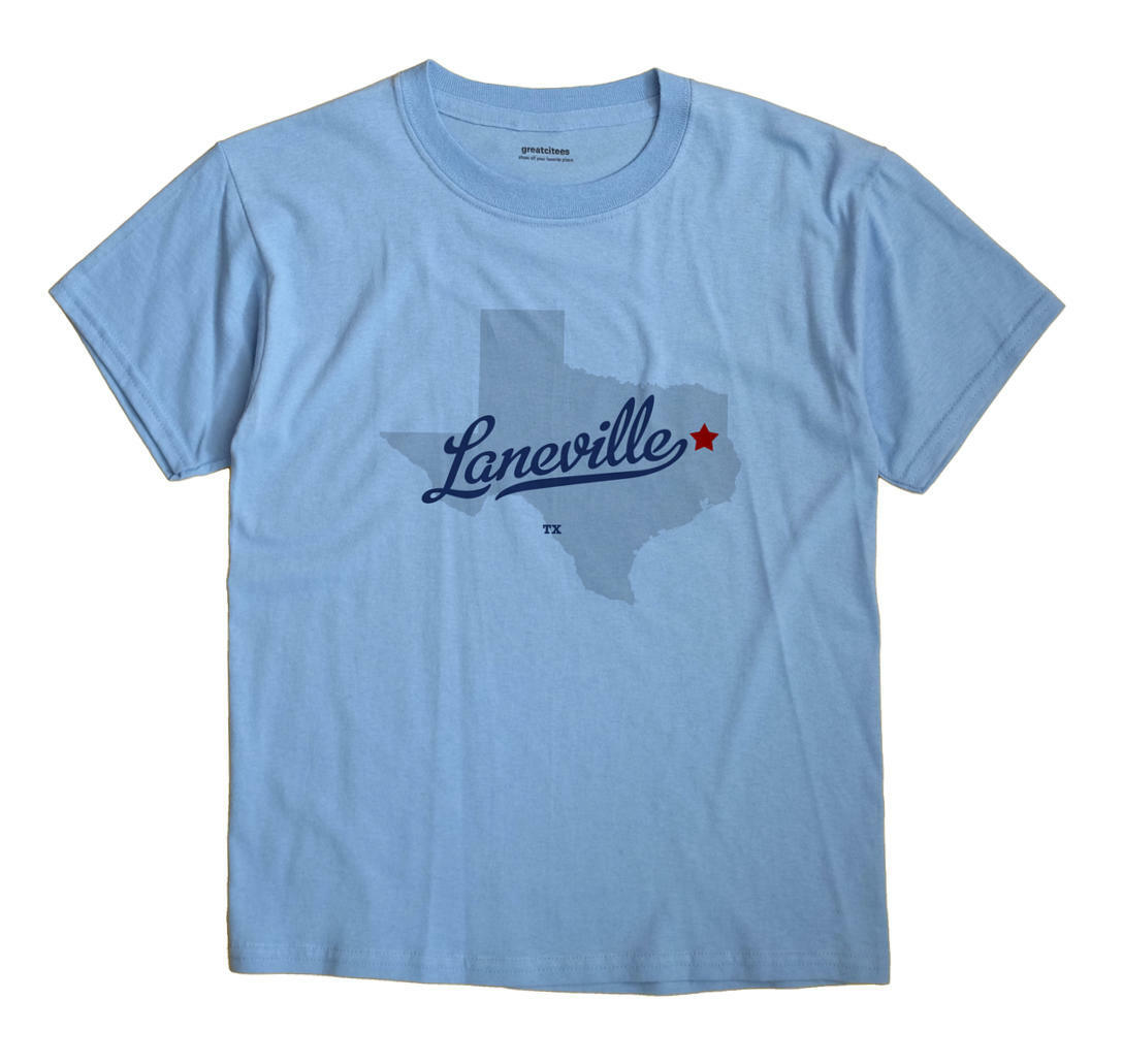 Laneville Texas TX TShirt MAP eBay