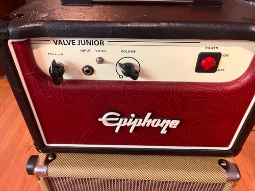 EPIPHONE VALVE JR. JUNIOR 5W TUBE ELECTRIC GUITAR AMP HEAD W/ BITMO TRIO MODS