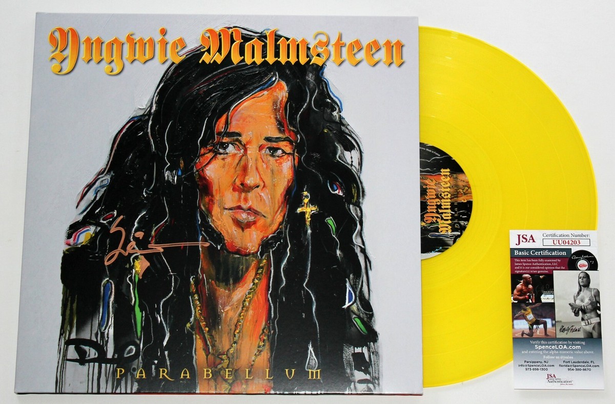 YNGWIE MALMSTEEN SIGNED PARABELLUM LP VINYL RECORD ALBUM