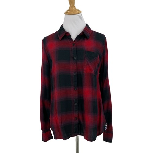 Como Vintage Plaid Flannel Shirt Womens 