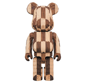 kaws wood bearbrick