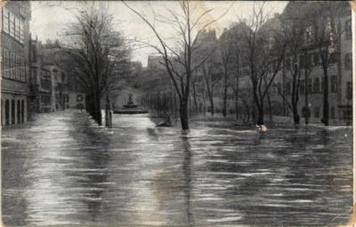 CPA AK NÜRNBERG Hochwasser 1909 febr 5 Maxplatz GERMANY (644589)