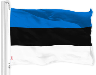 NEW G128 Estonia Flag 3x5 FT, Estonian Printed 150D Polyester
