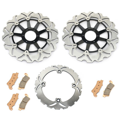 Front Rear Brake Discs Pads For Honda XL 1000 V Varadero 1999