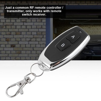 433MHz AB Buttons Matal RF Wireless Transmitter Learning Code Remote Control SET