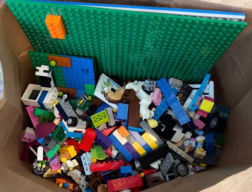 Lego 4.5 Lbs Random Pieces Plates Building Blocks Bulk Lot Some Figures