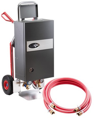 Notheizung Elektro-Heizzentrale mobil vollelektronisch automatische Regulierung