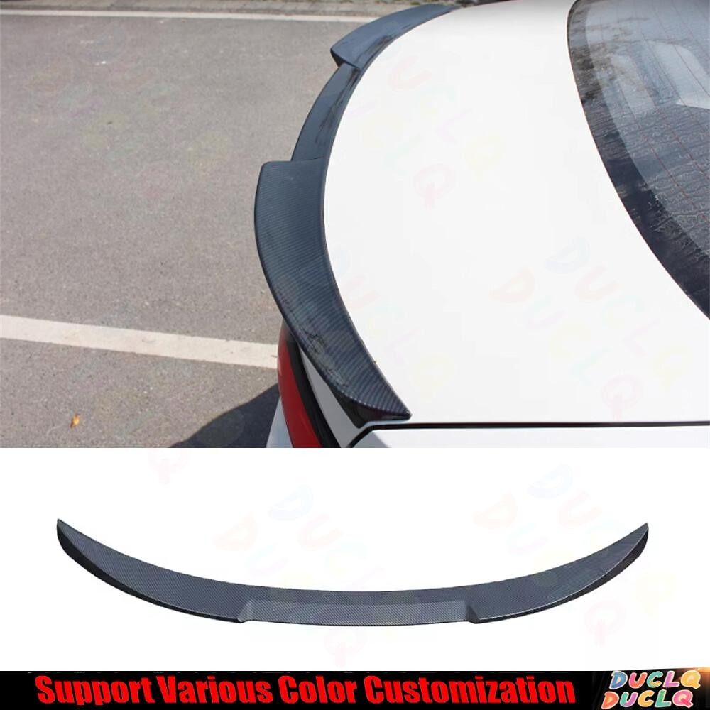 Sport Rear Trunk Lid Spoiler Wing Flap For Toyota Corolla 19-23 ABS Carbon Fiber