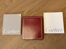 CARTIER RED WATCH WALLET - CERTIFICATE (PARTI...